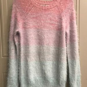 Girl’s Abercrombie Ombré Eyelash kids sweater, 13/14